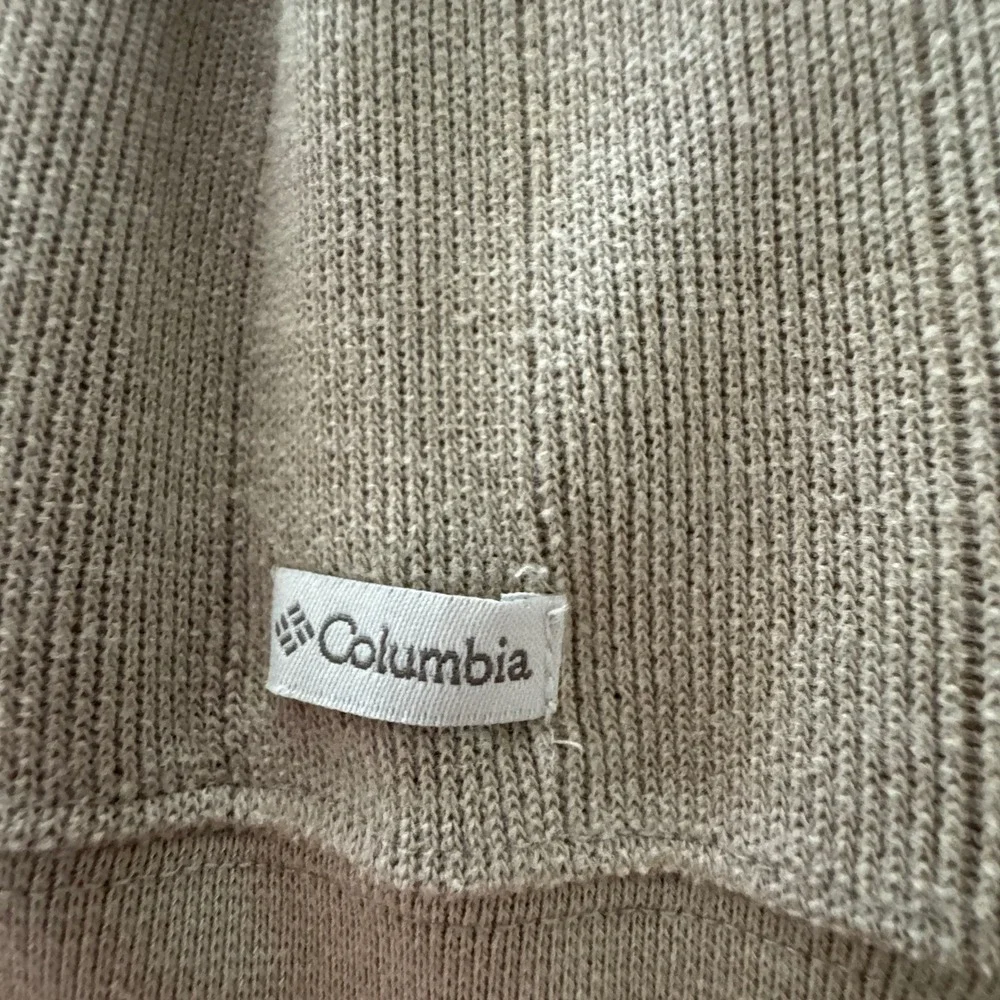 Columbia Pullover Sweater Mens XXL Tan Ribbed V-Neck Long Sleeve Earth Tones